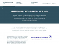 stiftungsfonds-deutsche-bank.com Webseite Vorschau