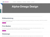 alpha-omega-design.de Webseite Vorschau