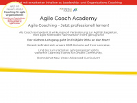 professional-agile-coaching.com Webseite Vorschau