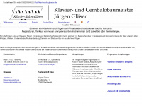 klaviersalonglaeser.de Webseite Vorschau