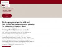 bildungsgemeinschaft-hund.de Webseite Vorschau