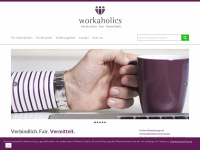 workaholics-gmbh.de Webseite Vorschau