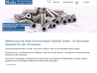walz-normalien.com Webseite Vorschau