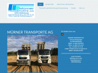 muerner-transporteag.ch Webseite Vorschau