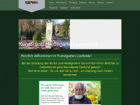 kunstgarten-lauheide.de Webseite Vorschau