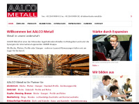 aalco-metall-haltern.de Webseite Vorschau