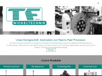 tf-wickeltechnik.com Webseite Vorschau
