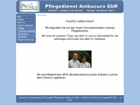 pflegedienst-ambucura.de Webseite Vorschau