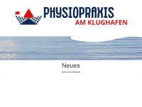 physiopraxis-klughafen.de Webseite Vorschau