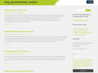blog-psychotherapie-luebeck.de Webseite Vorschau