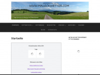 maleckwetter.com Webseite Vorschau