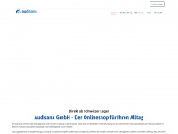 audisana.ch Webseite Vorschau