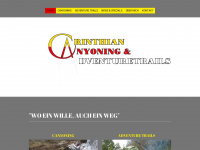 canyoning-willegger.at Webseite Vorschau