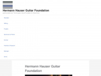guitarfoundation.de Webseite Vorschau
