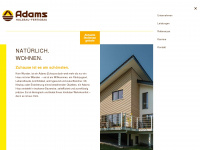 adams-holzbau.de Webseite Vorschau