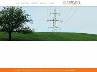 e-netzag.ch Webseite Vorschau