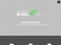 eibl-baumaschinen.at Webseite Vorschau