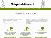 kleingärten-schlösser.de Webseite Vorschau