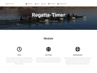 regatta-timer.de Webseite Vorschau