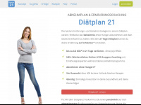 diaetplan21.de Webseite Vorschau
