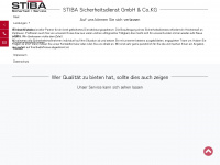 stiba-sicherheit.de Webseite Vorschau