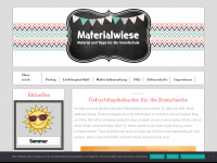 materialwiese.de Webseite Vorschau