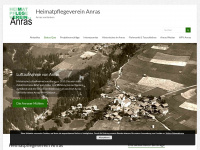 heimatpflegeverein-anras.at Webseite Vorschau