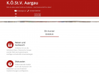 aargau.at Webseite Vorschau