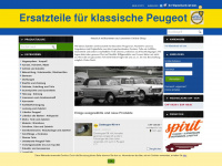 peugeot-teile.com Webseite Vorschau