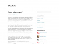 ballblog.wordpress.com Webseite Vorschau