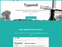 typemill.net Webseite Vorschau