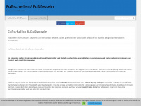 fussschellen.com Webseite Vorschau