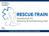 rescue-train.de Webseite Vorschau