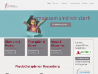 physiotherapie-van-rossenberg.com Webseite Vorschau