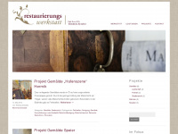 restaurierungswerkstatt-schaetz.de Webseite Vorschau