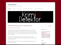 krimidetektor.de Webseite Vorschau
