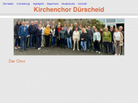 kirchenchor-duerscheid.de Webseite Vorschau