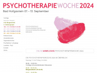 psychotherapiewoche.at Webseite Vorschau