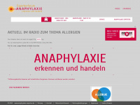 anaphylaxie-experten.de Webseite Vorschau