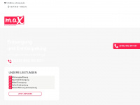 max-entsorgung.de Webseite Vorschau