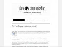 slowcommunication.net Webseite Vorschau
