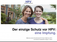 hpv-portal.de Webseite Vorschau
