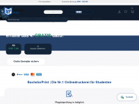 bachelorprint.ch Webseite Vorschau