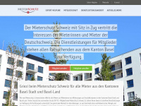 mieterschutzbasel.ch Webseite Vorschau