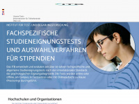 itb-academic-tests.org Webseite Vorschau