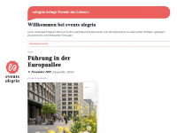 events-alegria.ch Webseite Vorschau