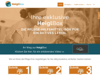heiglbox.care Webseite Vorschau