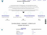 kobak-security.de Webseite Vorschau