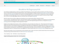 bioaktive-kollagenpeptide.de Webseite Vorschau
