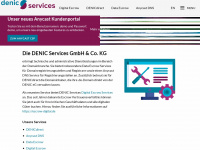 denic-services.de Webseite Vorschau
